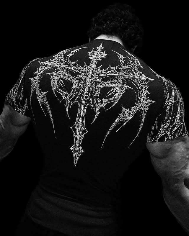 BreatheDivinity Venom Fitness Tricou Sport Unisex cu Uscare Rapidă, Strâmt