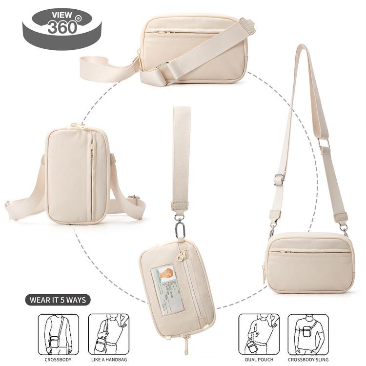 Borsa a tracolla Lulu: Borsa versatile unisex a tracolla, da petto e da corsa in vita per esterni e sport.