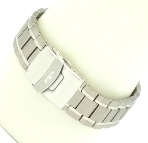 TECHNOS Prominent Series Chronograph Titanium Watch with Titanium Strap, Silver (TAP0602AIS) [Parallel Import]