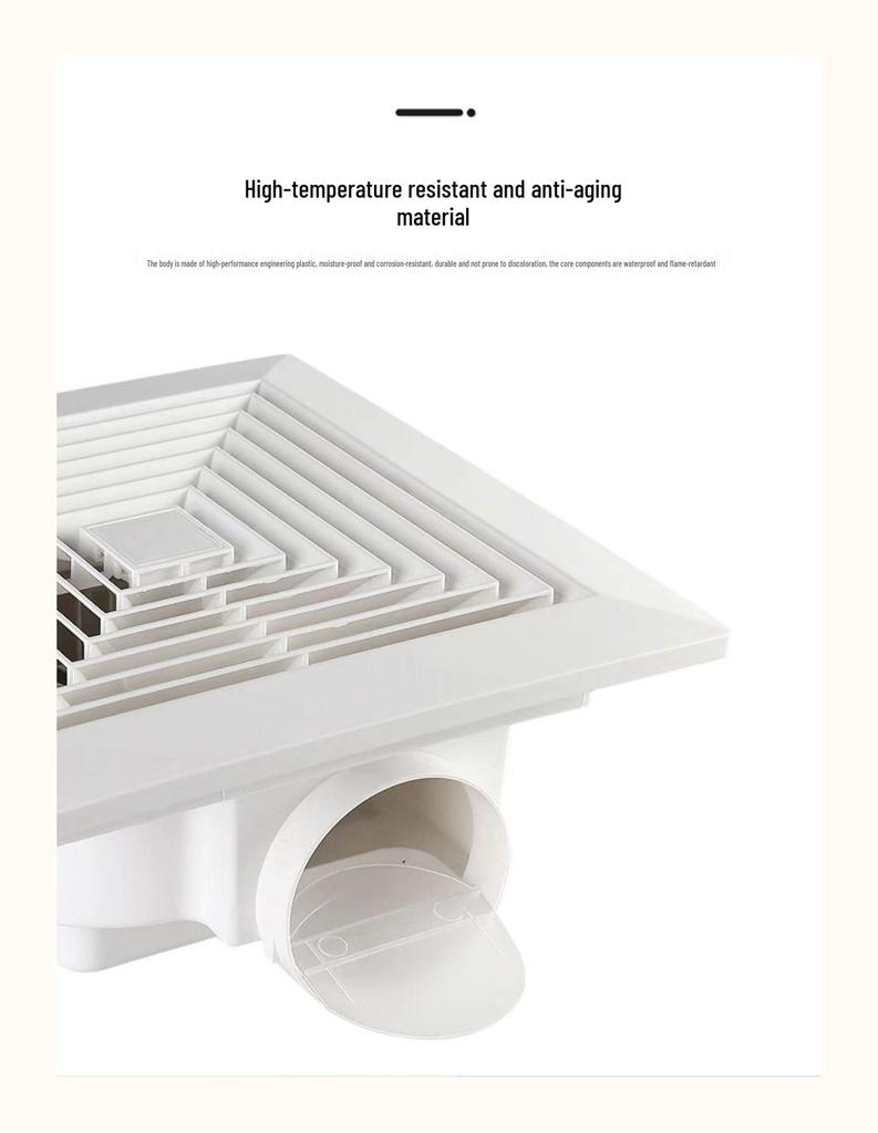 Ceiling-Mounted Silent Ventilation Fan for Kitchen and Bathroom