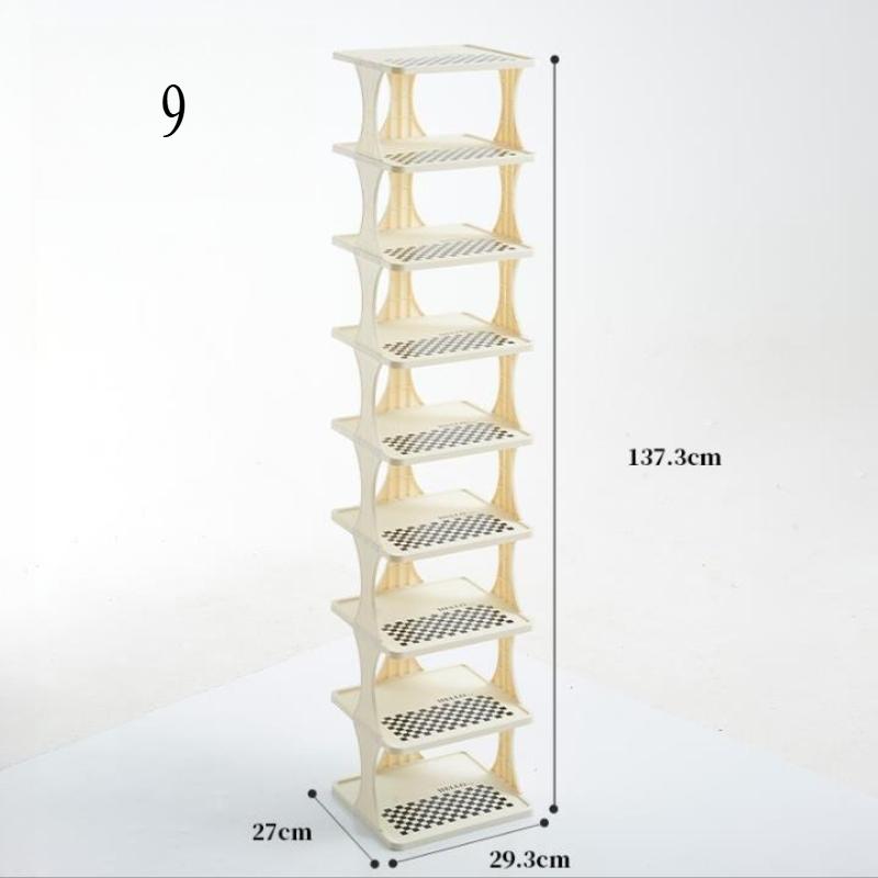 Simple shoe rack, multi-layer crevice at the entrance of the home, office dormitory, space-saving layered entrance storage rack