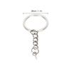 10pcs Key Ring Alloy Key Chain Ring Parts with Screw Eye Pin Connector DIY AccessoriesSilver 28mm / 1.1in