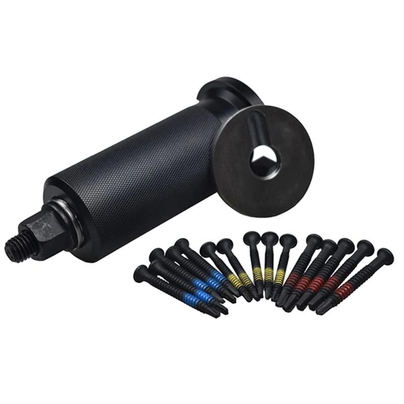 Lock Cylinder Puller With 15Pcs/Bag Screws Nail Puller Lock Tool Stainless Stell Power Puller Professional Lock Door