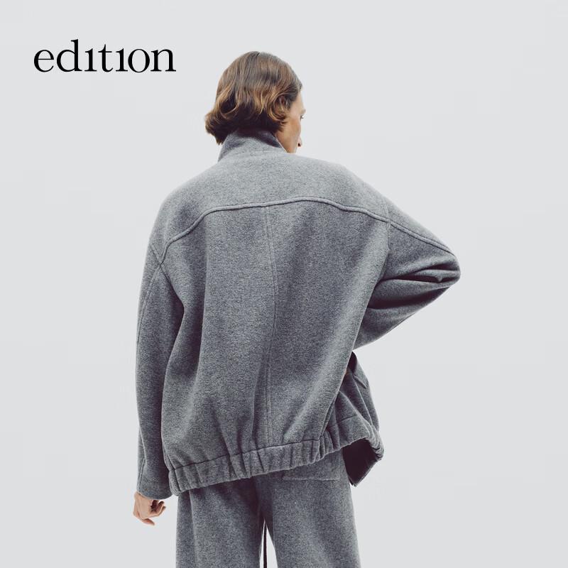 editionE+ 2025 Winter Wool Blend Sport Sweatshirt Jacket