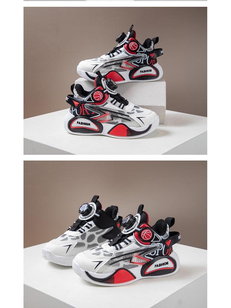 2025 Autumn/Winter Kids' Basketball & Running Shoes - Soft Sole, Breathable, Casual Sneakers for Boys & Girls
