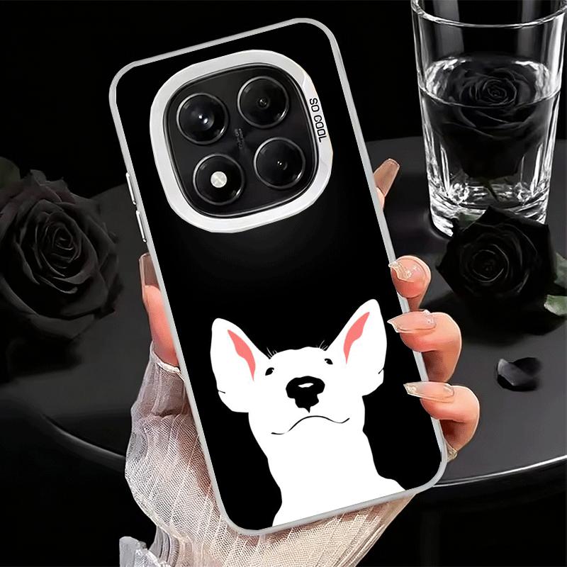 Bull Terrier Dog Cute Puppies Soft Phone Case for Samsung Galaxy S24 S25 FE S26 Edge S23 Ultra S22 Plus S21 + Shockproof Cover B