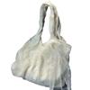 Gentle Wind Shoulder Bag Lace Lace Vest Bag Women'S Large Capacity Commuter Bag Handheld Shopping Cloth Bag