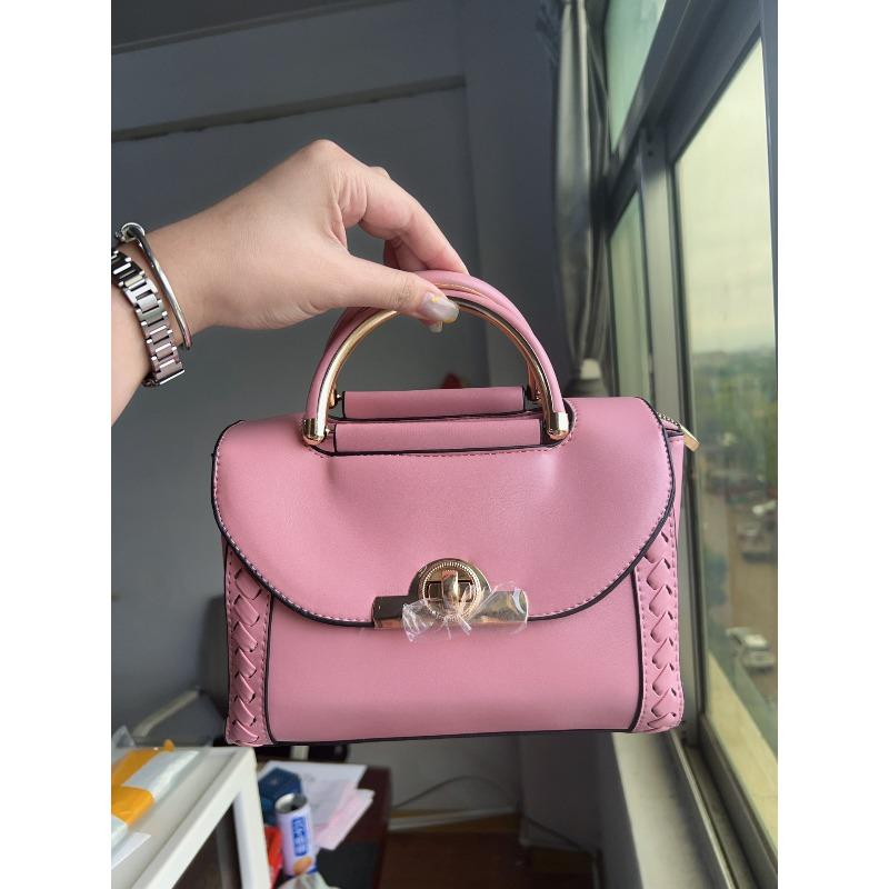 [Send Women's Bags On Behalf of Others] Woven Handbags, New Fashionable Lock Small Square Bags, Single Shoulder Messenger Bags On Behalf of Others
