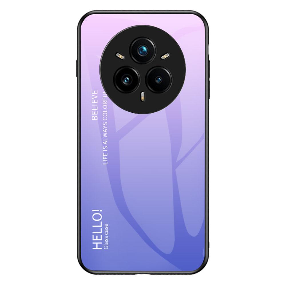 For Realme 14 Pro+ 5G Case Anti-Scratch Tempered Glass+PC+TPU Phone Cover