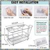 Toothbrush Holder For Bathroom Wall Or Counter Non-Slip Mat Drill-Free Toothbrush Organizer For Electronic Toothbrush