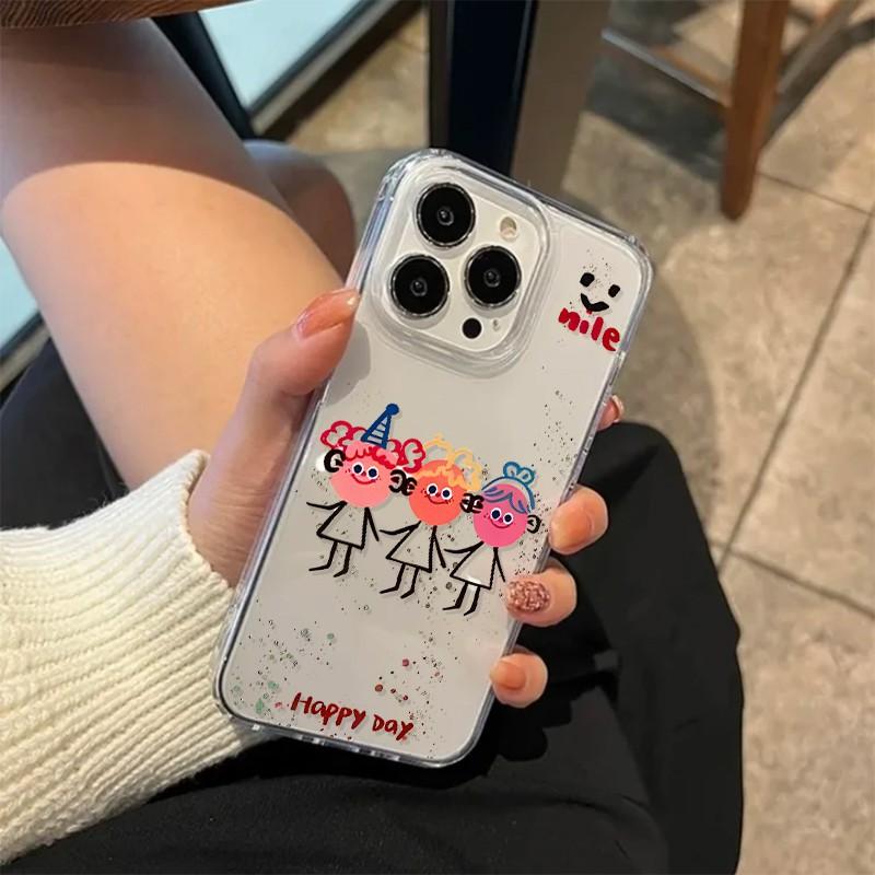 

Graffiti Girl for Apple 16 Mobile Phone Case for IPhone15promax Cartoon 14plus New Model 13 All Inclusive For Apple 7/ For Apple 8