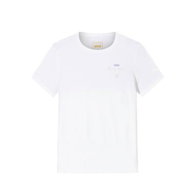 Comfortable Simple Versatile Letter Round Neck Thin Short Sleeve T-Shirt Women Tops Snow-White 162527132-1