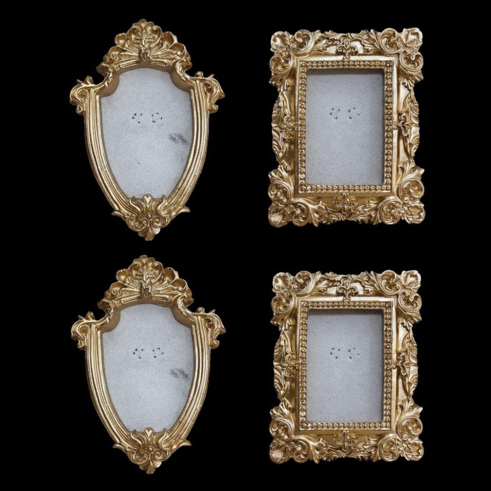 DIY Display Gold Antique Frame Can Be Placed Victorian Photo Frame Floral Photo Frame  Home Decor