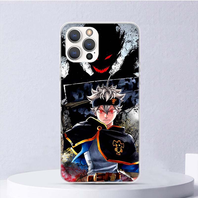 Black Clover Asta Anime Soft Case For iPhone 11 12 13 Mini 14 Pro Max Apple Phone Cover X XS XR SE 7 Plus 8 + 6 6S 5S Funda Coqu