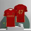 Nuova maglia da calcio Omerta tedesca, maglia da allenamento da uomo stampata, maglietta sportiva traspirante con scollo a girocollo