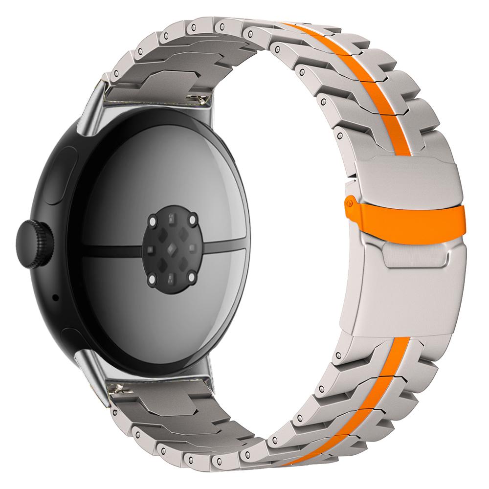 Titanlegeringsarmband för Google Pixel Watch 4 45mm/3 45mm med spänne i rostfritt stål