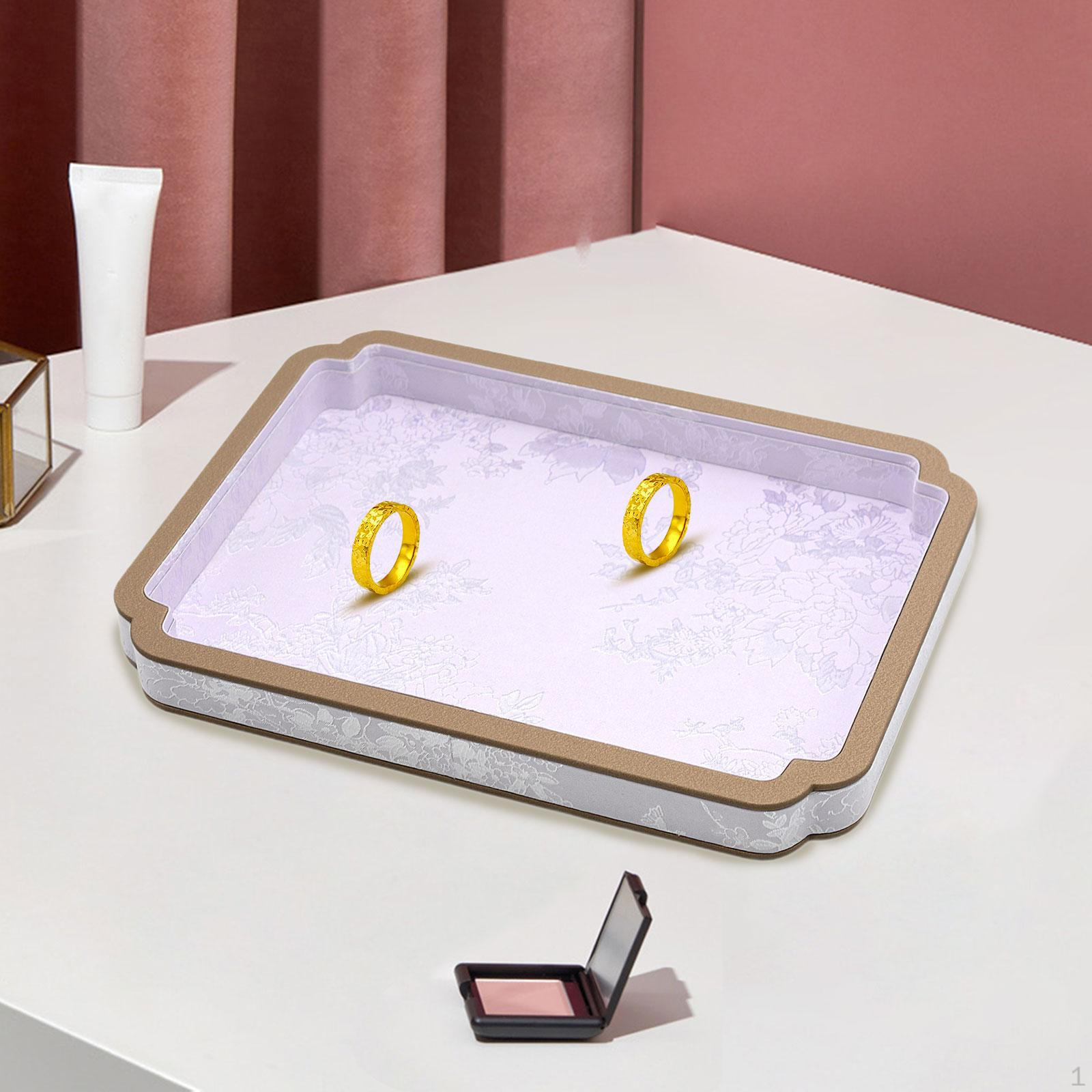 

Jewelry Organizer with Wooden And Velvet Design for Bracelets Necklaces