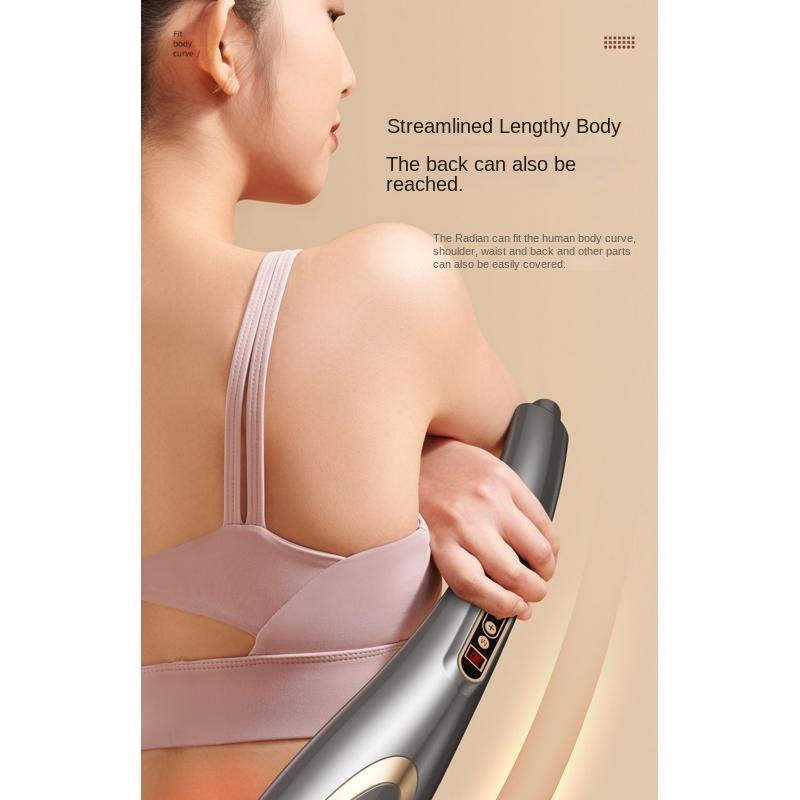 Massage Stick Handheld Electric Beating Shoulder Cervical Spine Waist Back Meridian Vibration Massager