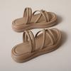 Zapatillas frescas de suela gruesa para mujer, calzado de verano para exteriores, Novedad de Año Nuevo, de dos usos con faldas, estilo de hada, sandalias de playa para mujeres embarazadas