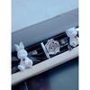 Camellia Flower Bear and Rabbit Car Air Freshener Cartoon Solid Fragrance Car Perfume Diffuser Stone Air Vent Clip Ornament