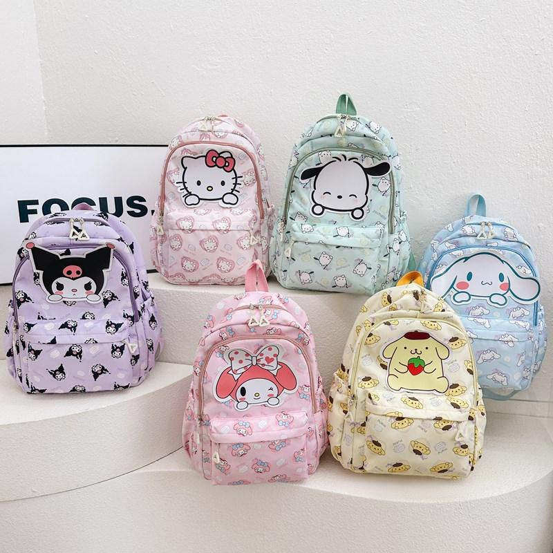 Kindergarten Cartoon Cute Student Schoolbag Foreign Style Printing Boys And Girls Backpack Spring And Summer Children'S Bag