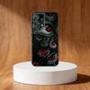 Horror Scary Face Eyes Phone Case For Samsung S25,S24,S21,S22,S23,S30,Ultra,S20,Plus,Fe,Note,10,9,5G Black Cover