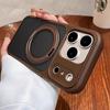 Matte Rotating Bracket Holder Magnetic Phone Case For iPhone 17 16 15 14 13 Pro Max For Magsafe Ring Stand Shockproof Back Cover
