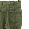 US ARMY 70s vintage Cotton Satin Baker Pants W28 khaki Military DSA Men's Used