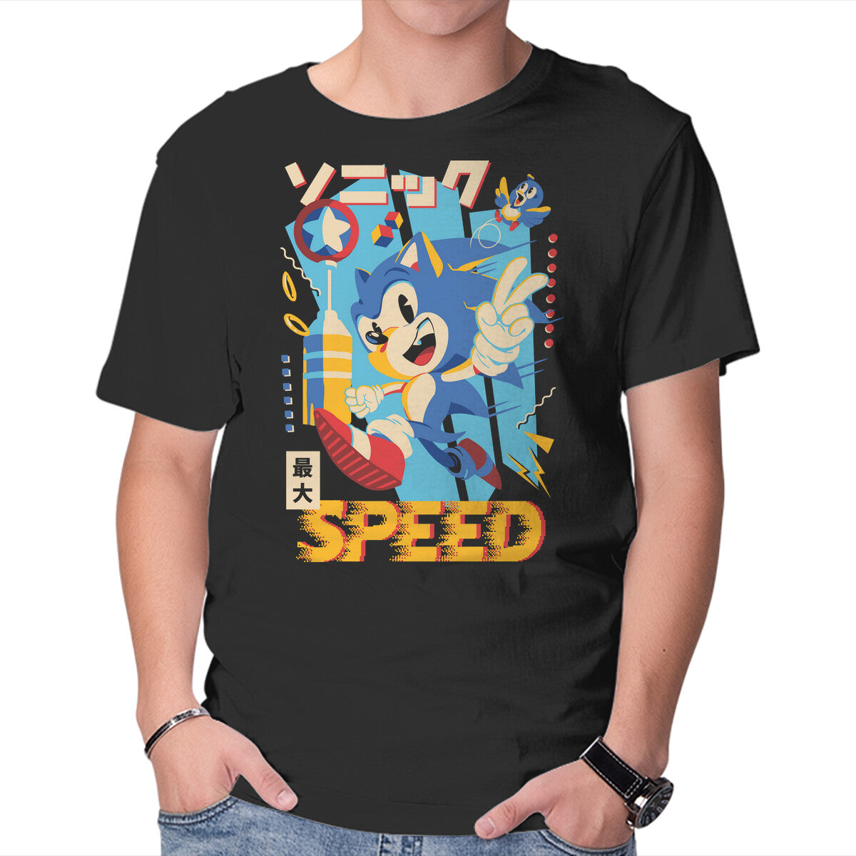 Unisex Crew Neck T-Shirt Top Speed Graphic Short Sleeve Casual Tee XXL