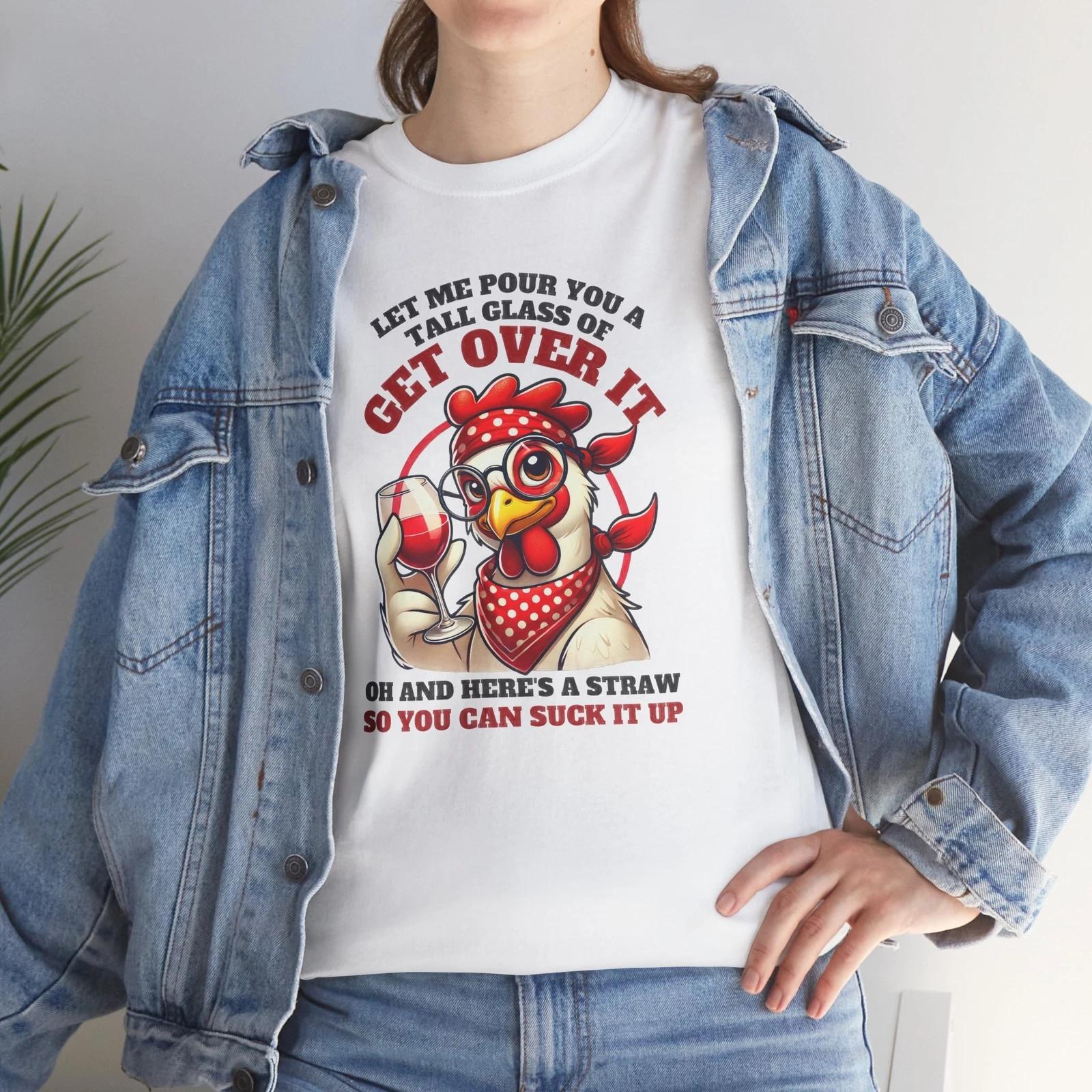 Chicken Comedy T-Shirt - Hilarious Tee for Stand-Up Fans & Fun-Loving People L