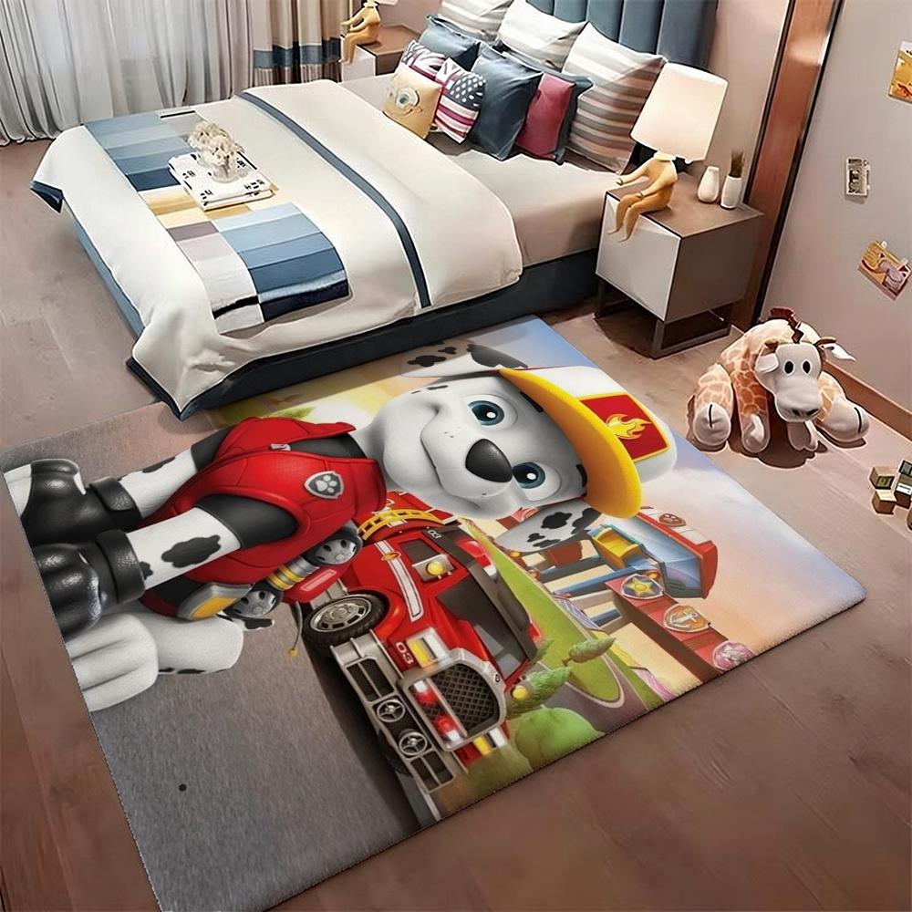 Paw Patrol Rescue Team Theme Rug Nonslip Durable Carpet For Gaming Room Play Area Home Party Decor Halloween Gift