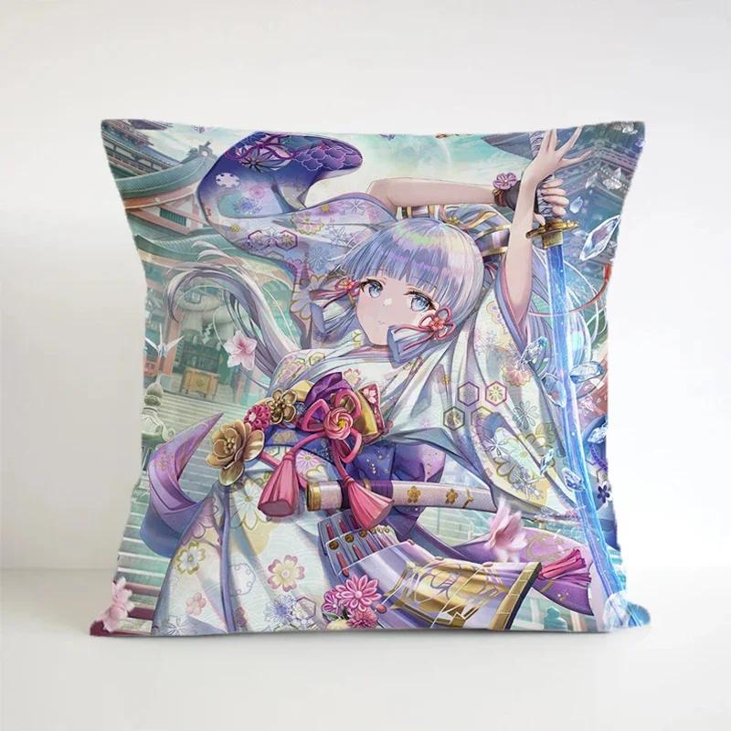 Genshin Impact Pillowcase Decorative Pillows For Sofa Gift Pillow Cover Square Cushion Covers Cushions