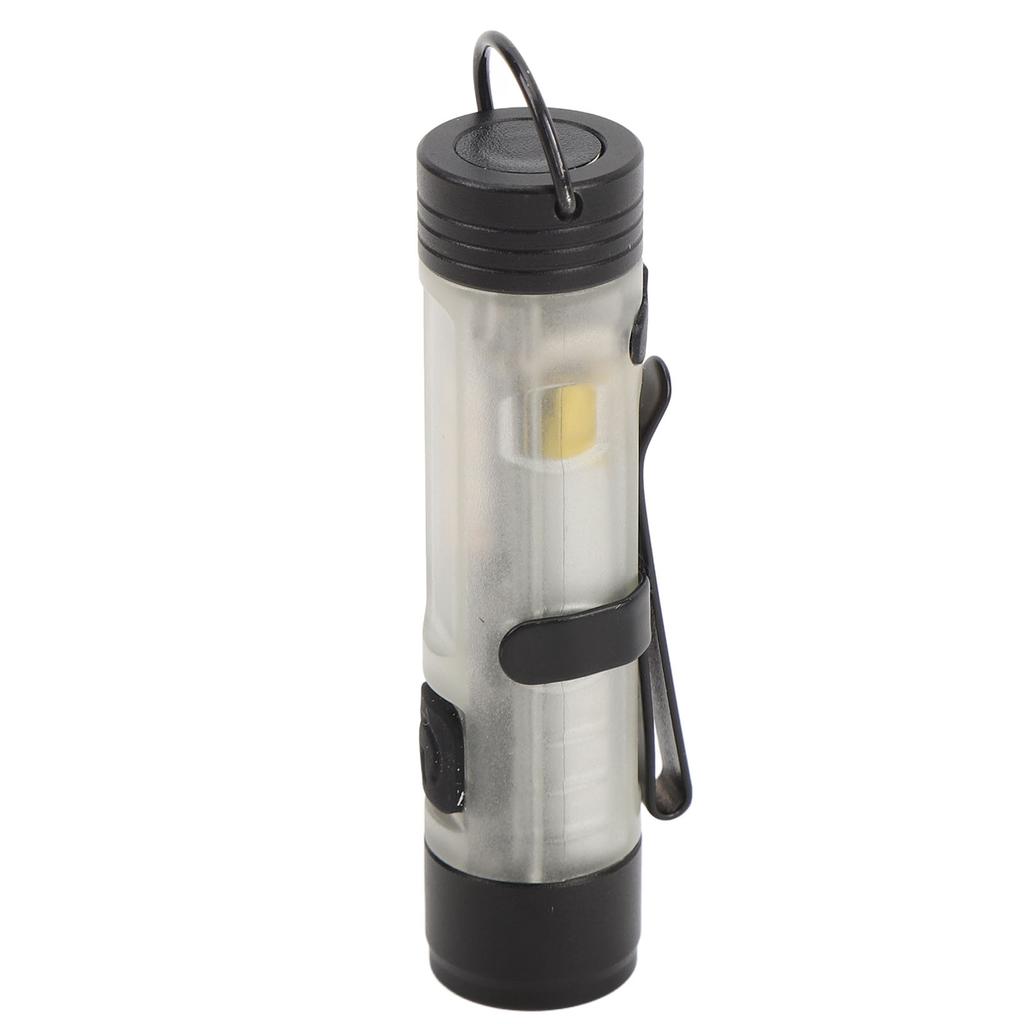 Compact LED Flashlight USB Rechargeable Pocket Flashlight with Clip and Magnet for Hiking Travel Outdoor Emergency