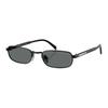 Prada Original Design Metal Frame Rectangular Sunglasses Unisex Sunglasses Black PRB54S-1AB5Z154