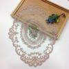 1PC Dinning Table Cover Embroidered Table Cloth Elegant Round Lace Tablecloth Coffee Coasters Napkin Party Wedding Decoration