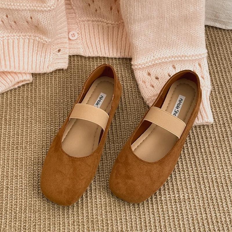 Women Flats Loafers Shoes Casual Ballet Shoes Shallow New Eelgant Dress Woman Sandals 2025 New Shallow Cozy Autumn Zapatos Mujer