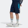 Adidas Originals Trefoil Re-Process Shorts With Classic 3-Stripes And Elastic Waist Men Bottoms Blue HK7475