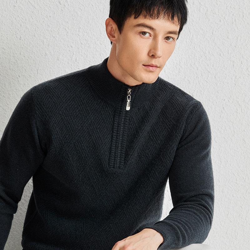 100% Woolen Sweater Keep Warm Men Winter Pullovers Long Sleeve Sweaters