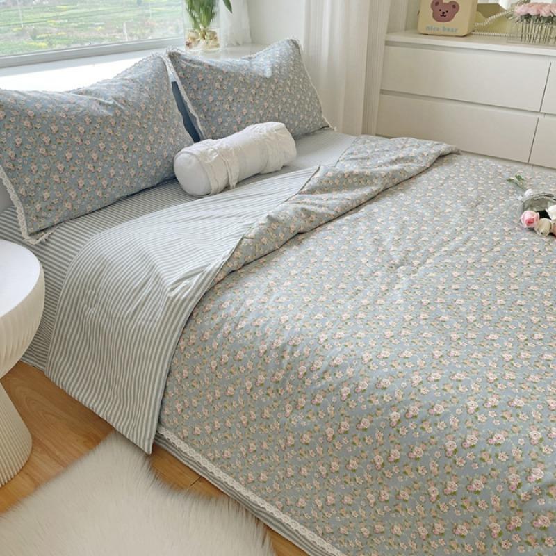 Machine Washable Cotton Quilts With Hot Selling Pure Cotton And Fresh Breeze, Double Air Conditioning Quilts, Summer Bedding