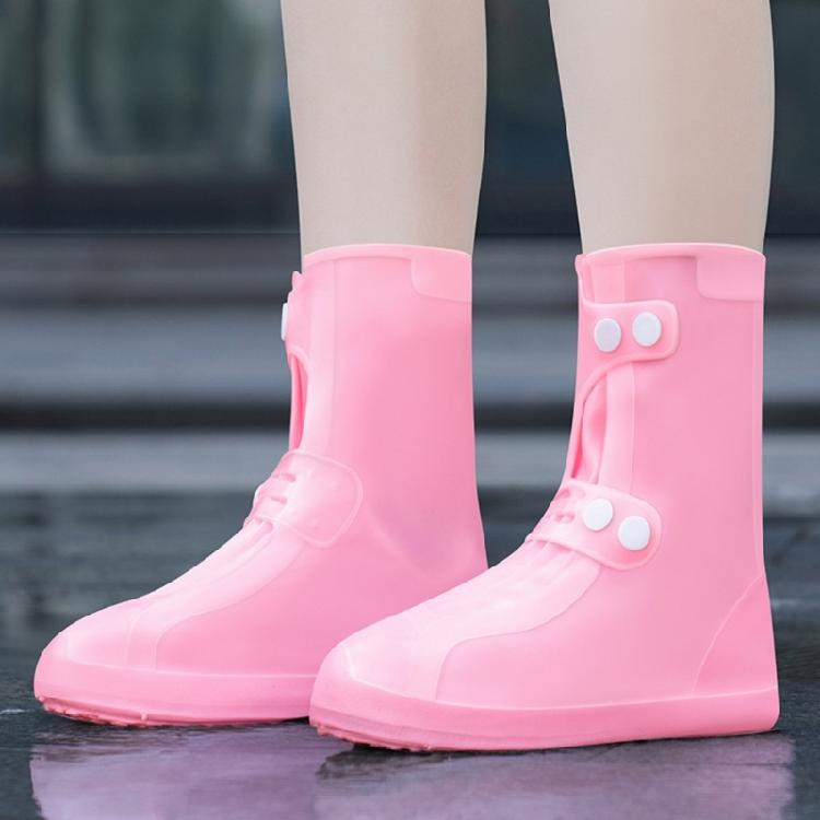 Couvre-chaussures Épaissis Couvre-bottes pour Adultes Enfants Avec Semelles Antidérapantes Fermeture à Boucle Réglable Bottines Réutilisables Sur-chaussures