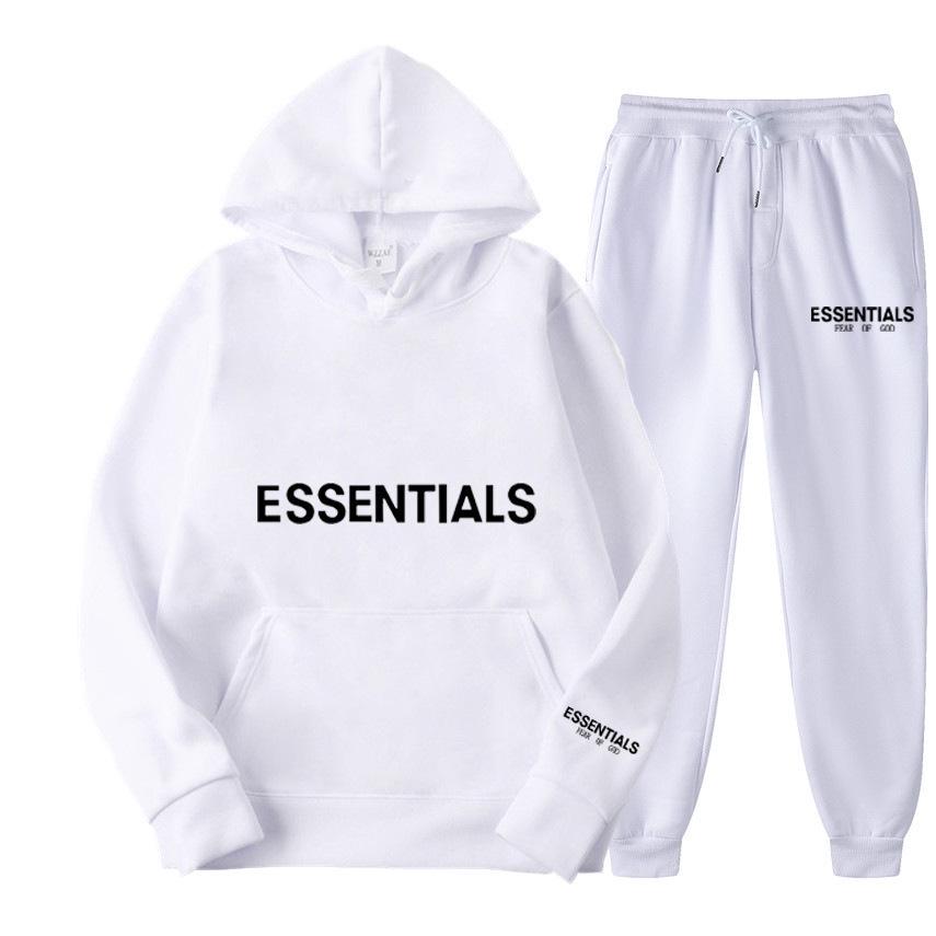 Men's Plus Velvet Sports Hoodie with Double-Stitch Logo - European & American Style Women's Casual Set