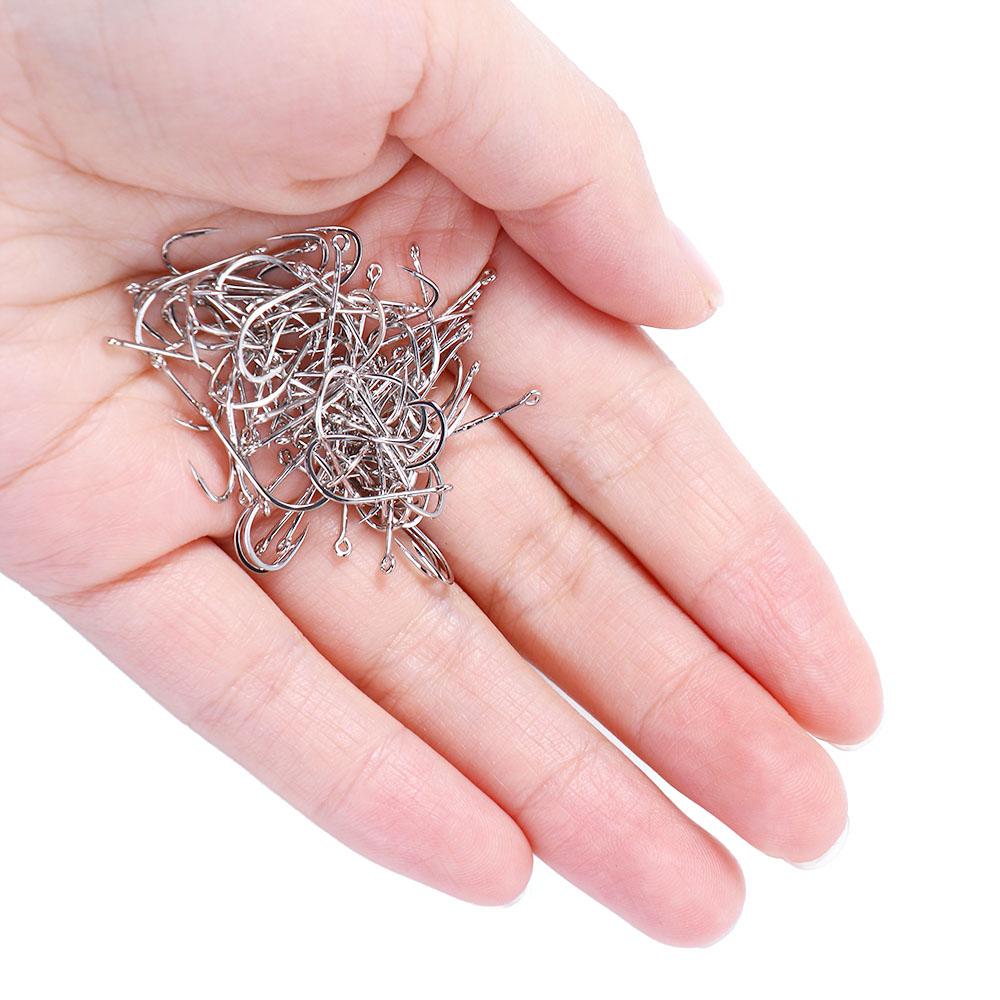 Anti-rust Sharp Offset Narrow Bait Hook Long Shank Fishing Hook High Carbon Steel Barbed Fishhook