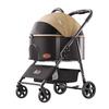 Bello Suministros para Mascotas Cochecito con Impermeable y Cojín de Asiento Extraíble para Perros