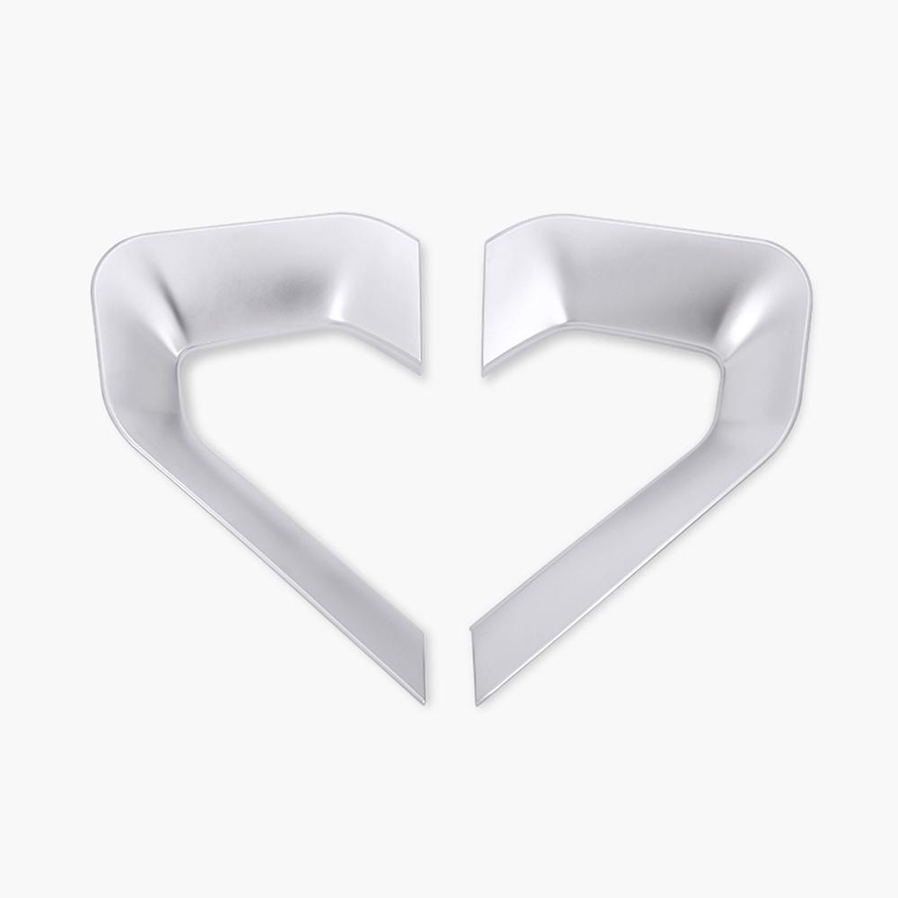 

ABS Chrome Автомобільні наклейки Центральна консоль Бічна прикраса U-подібна рама для Land Rover Range Rover Evoque 2012-2018 аксесуар срібний