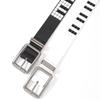 PU Leather Waist Belt Girdle With Piano Rivets Decor And Hollow Electroplating For Daily Commute Summer Style