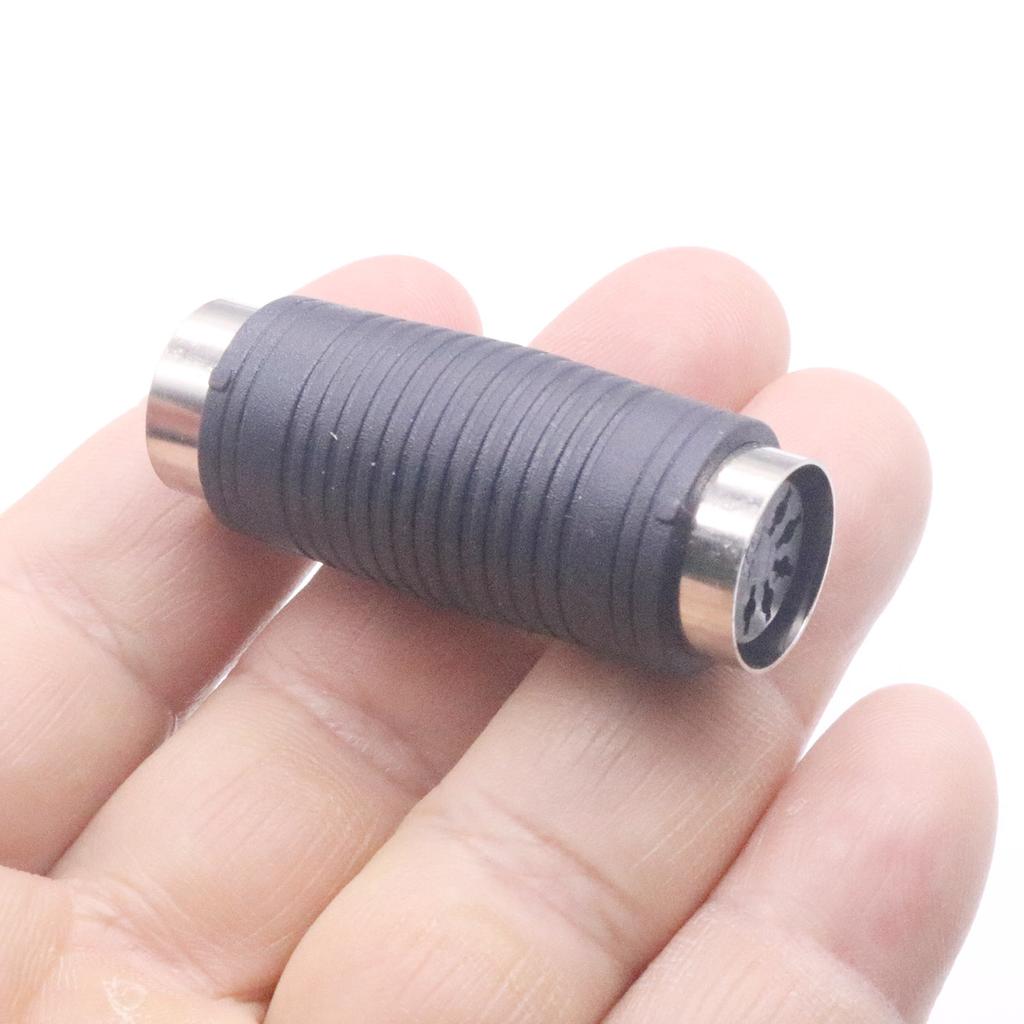 2pcs 5 Pin DIN MIDI Female to Female Audio Type Recorder Amplifier Extension Adapter Gender Changer for Live Performance Studio