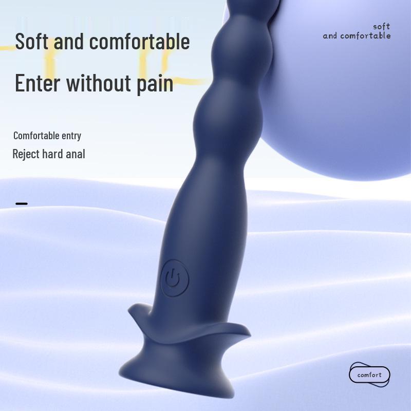 Vibrating Anal Beads with Suction Cup for Newbies - SM Adult Toy Dilator