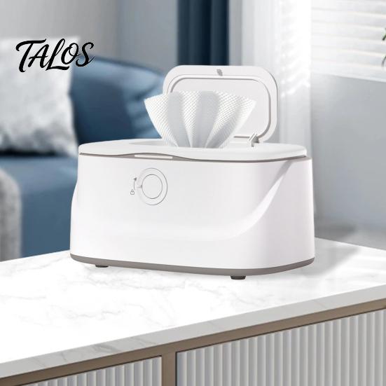 Baby-friendly Constant Temperature Wipes Warmer with Stainless Steel Top Heating 3 Adjustable Levels Indicator Light Wet Heater Baby Dispenser