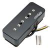 Wilkinson M Series Stacked P90 Single-Coil Pickup, Humbucker Size, for SG/LP Electric Guitar Bridge, Black