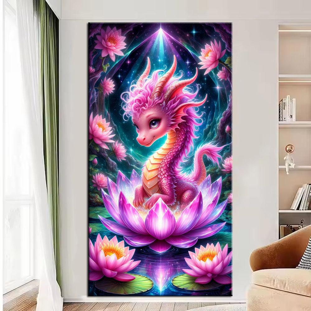 Large Size Mosaic DIY Full Diamond Painting Kits Art Fantasy Dragon Embroidery Cross Stitch Rhinestones